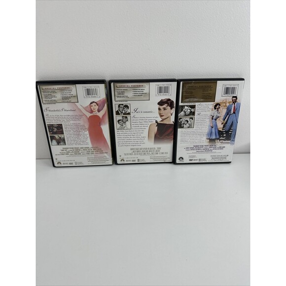 Lot Of 3 Audrey Hepburn Funny Face / Sabrina / Roman Holiday DVD Lot - Picture 2 of 2